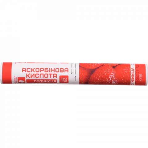 Аскорбінова кислота Enjee 20 табл. зі смаком полуниці туба