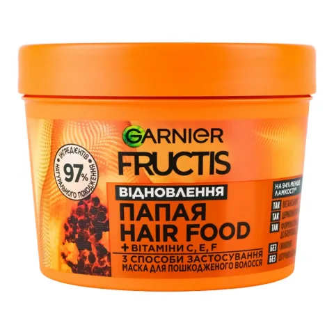 Маска д/волосся FRUCTIS 390 мл Superfood папая Відновлення д/пошкодж. волосся