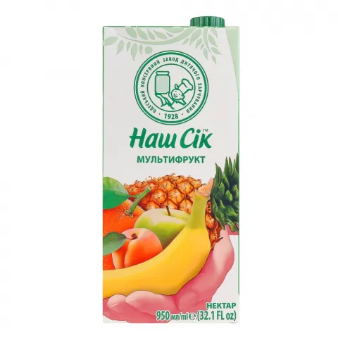 Нектар Наш Сік 0,95 л т/п Мультифруктовий