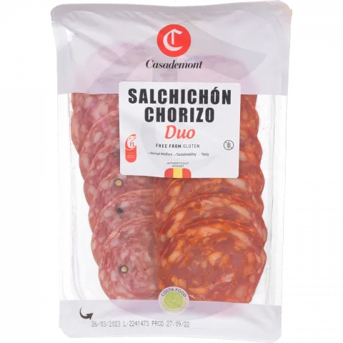 Ковб Casademont 100 г Сальчічон+Чорізо наріз. (Іспанія)И604