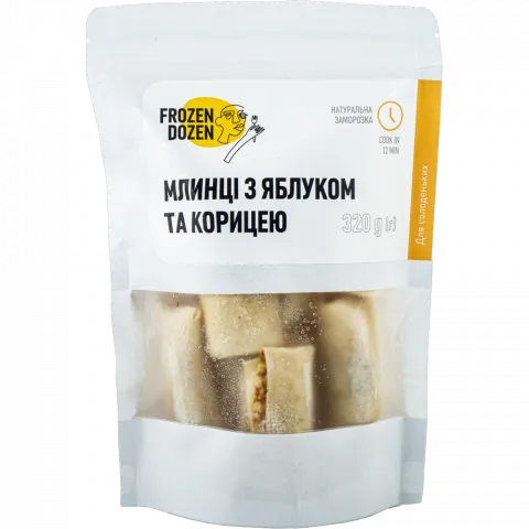 Млинці Frozen Dazen 320 г з яблуком та корицею