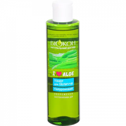 Тонер д/обличчя Біокон 200 мл I love aloe Гіалуроновий