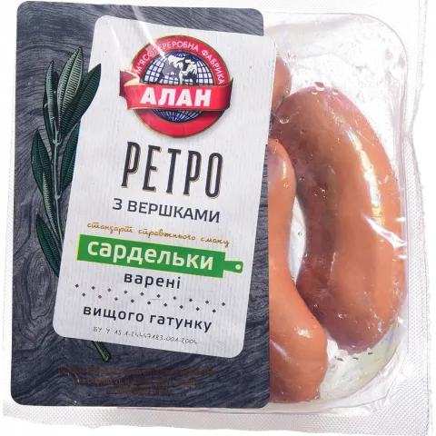 Сарделі Алан Ретро з вершками ваг.