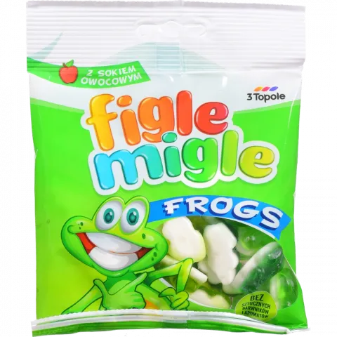 Жувальні цукерки Figle Migle 80 г Жабки
