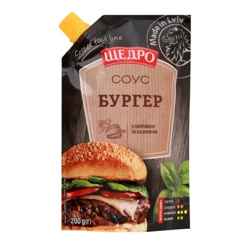 Соус Щедро 200 г д/пак. Бургер