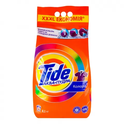 Порошок Tide 8,1/9 кг автомат Аква-Пудра Колор