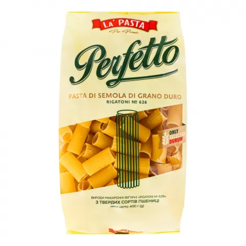 Макарони La Pasta Perfetto 400 г Рігатоні