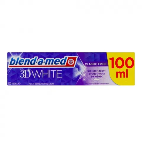 Зуб. паста B-a-M 100 мл 3D White Класична свіжість