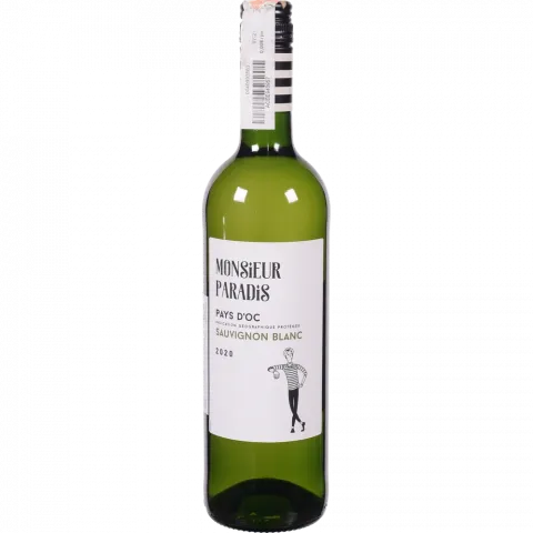 Вино Monsieyr Paradis Sauv 0,75 л сух. біле 12 (Франція)