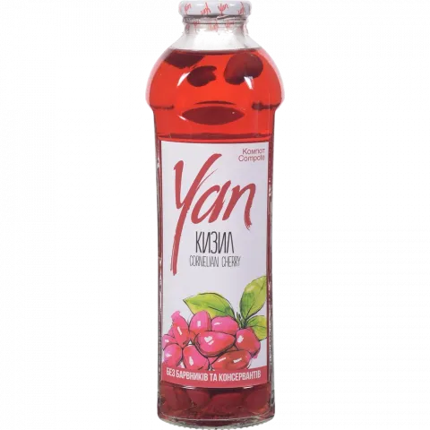 Компот Yan 930 мл з кизилу