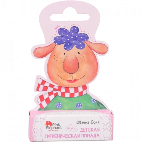 Помада гігієнічна Pink Elephant 3,6 г star shine овечка Соня