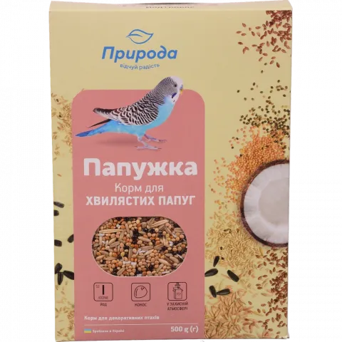Корм Папужка 500 г Йод+кокос New
