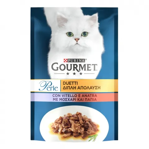 Корм д/котів Гурме Перл Дуо 85 г з телятиною та качкою
