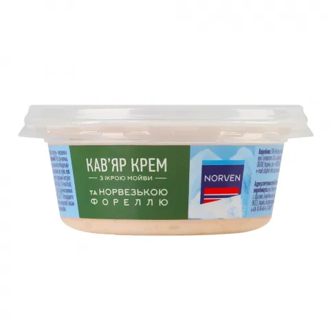 Кав`яр крем Norven 95 г з ікрою мойви та фореллю