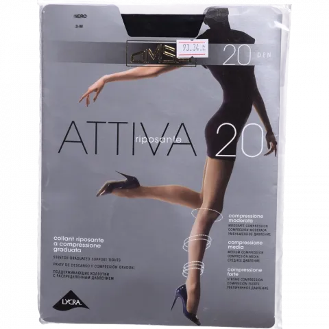 Колготи OMSA ATTIVA 20 NERO3