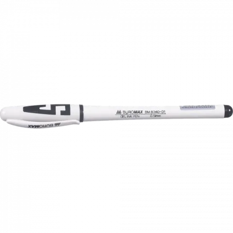 Ручка гелева BuroMax чорна BM.8340-01