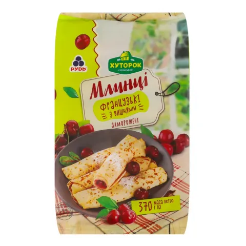 Млинці Хуторок 370 г Французькі з вишнею