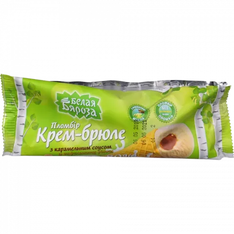 Морозиво Біла Береза 80 г ріжок Крем-Брюле