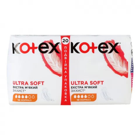 Прокладки Kotex 20 шт. Ультра Софт Нормал