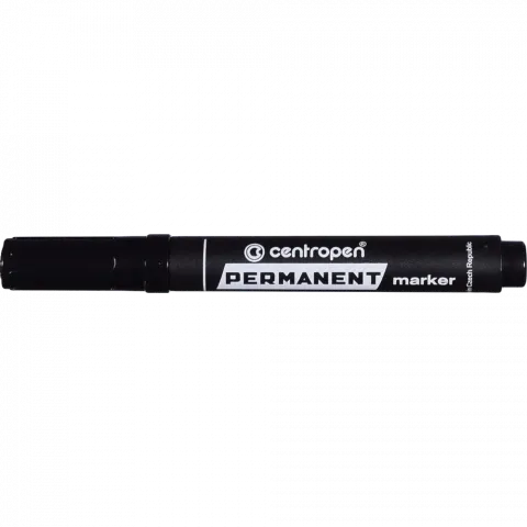 Маркер Centropen Permanent спиртовий 1-4,6 мм чорний 8576