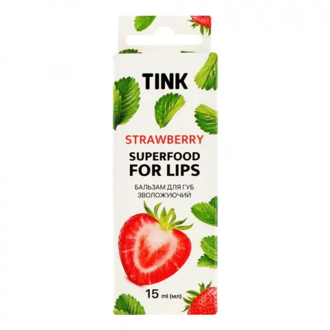 Бальзам д/губ Tink 15 мл сяйний Strawberry
