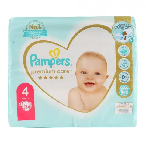 Підг. Pampers Premium Care 34 шт. Maxi (9-14 кг)