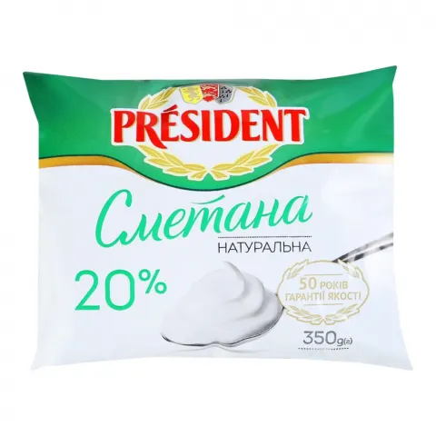 Сметана Президент 20 350 г п/е