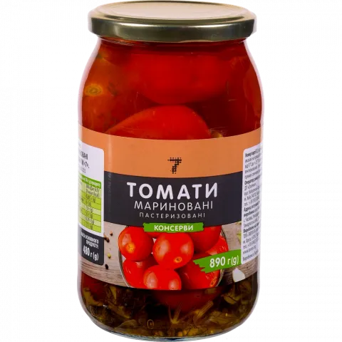 Конс Томати 7` 890 г мариновані`