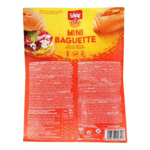 Міні багети Mini-Baguette 150 г дуо без глютену