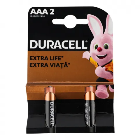 Бат Duracell LR03 AAA 2 шт.