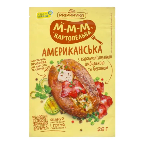 Приправа М-м-м, картопелька 25 г Американська з беконом
