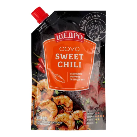Соус Щедро 200 г д/пак. Sweet Chili
