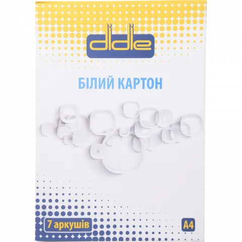 Картон Didie А4 7 арк. білий