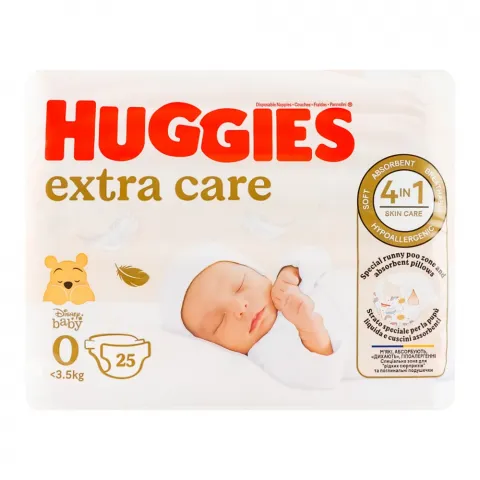 Підг. Huggies 25 шт. Extra Care convy 0+