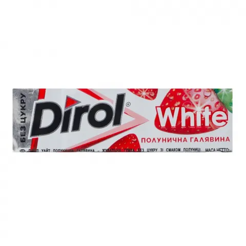Жув. гумка Dirol 14 г White Полуниця