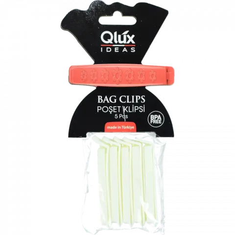 Затискачі д/пакетів Qlux 5 шт. L-00364 (Туреччина) И644