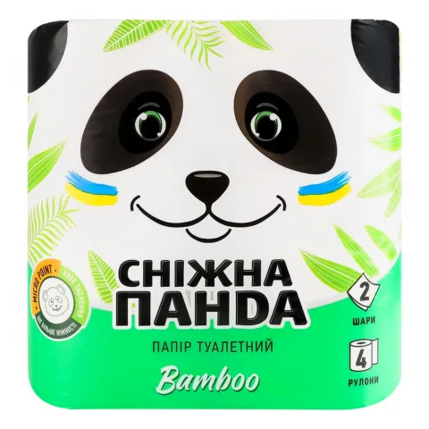 Туал. папір Сніжна Панда 4 шт. Бамбук