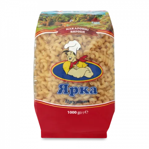 Макарони Ярка 1 кг Пружина рифлена