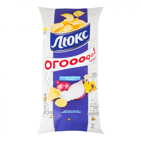 Чипси Люкс 170/183 г сметана-цибуля