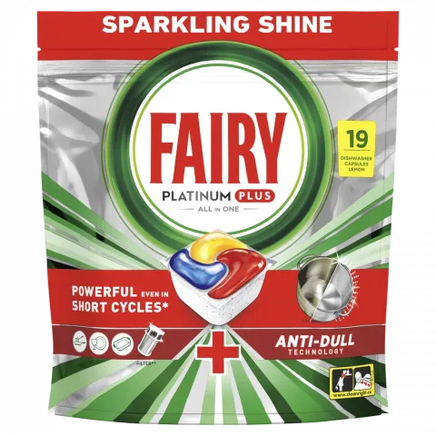 Таблетки д/ПММ FAIRY 19 шт. Platinum Plus все в одному Лимон