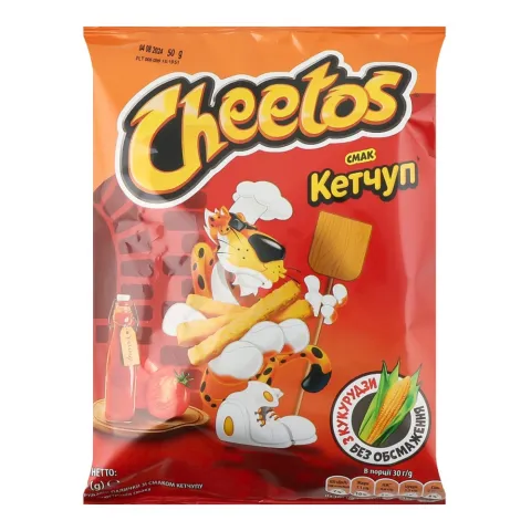 Кукурудзяні пал Cheetos 50 г зі смаком кетчупу