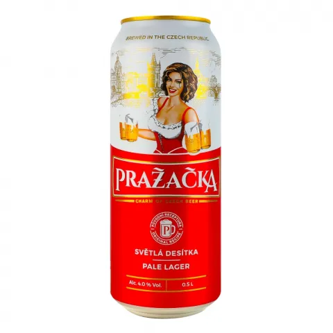 Пиво Пражечка 0,5 л з/б світле