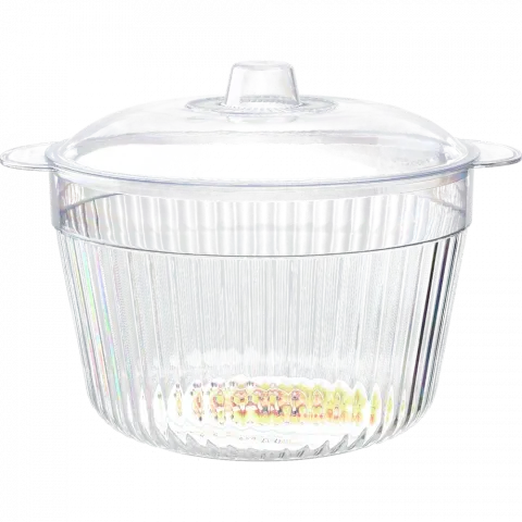 Миска пласт. з кришкою 22,519,517см арт. A9587-1 И189