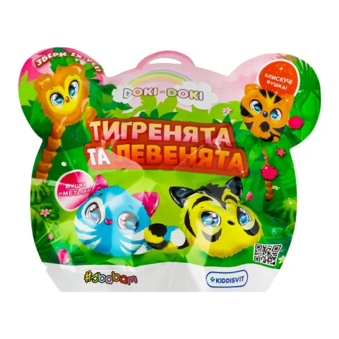 Іграшка М`яка колекційна Sbabam Doki Doki Тигренята та левенята 40/CN23