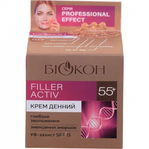 Крем д/обличчя Біокон 50 мл Проф. ефект Filler activ ден. 55+ 16213