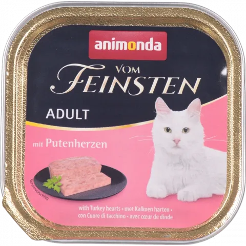 Корм д/котів Animonda 100 г Vom Feinsten з індичими серцями
