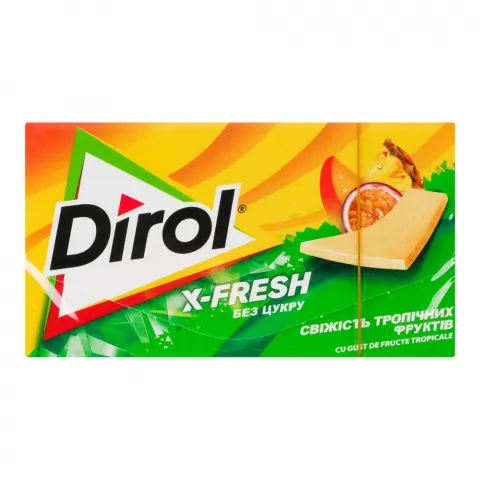 Жув. гумка Dirol X-Fresh 13,5 г свіжість тропічних фруктів