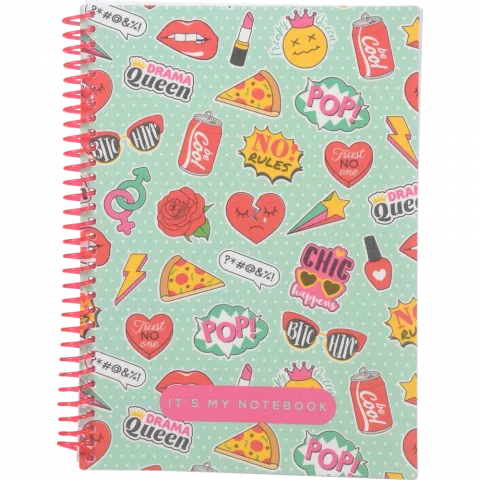 Блокнот Арт Optima Pattern А5 80 арк спіраль кліт. O20832 в асорт.