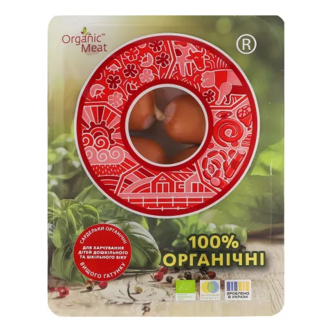 Сардельки Organic Meat дитячі 320 г в/ґ органічні