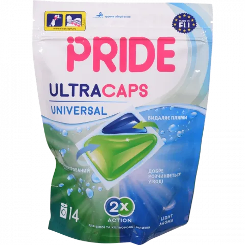 Гель д/прання Pride авт. в розч. кап. ultracaps Універсальні 14 шт.